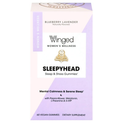 Winged Sleepyhead Sleep & Stress Vegan Gummies - 60 Count - Image 3