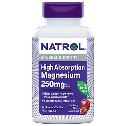 Natrol Magnesium-high Absorption - 60CT - Image 1
