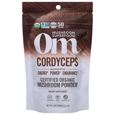 Om Superfood Powder Cordyceps Stamina With Endurance - 3.5 OZ - Image 3