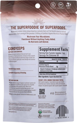 Om Superfood Powder Cordyceps Stamina With Endurance - 3.5 OZ - Image 5