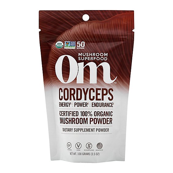 Om Superfood Powder Cordyceps Stamina With Endurance - 3.5 OZ