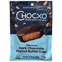 Chocxo 70% Dark Choc Peanut Butter Cup - 3.45OZ - Image 1