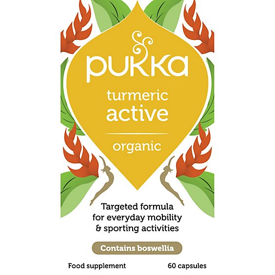 Pukka Herbal Teas Og2 P.h. Turmeric Active - 60CT