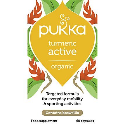 Pukka Herbal Teas Og2 P.h. Turmeric Active - 60CT - Image 1