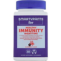 SmartyPants Adult Healthy Immunity Night Time Elderberry Gummies - 28 Count - Image 2