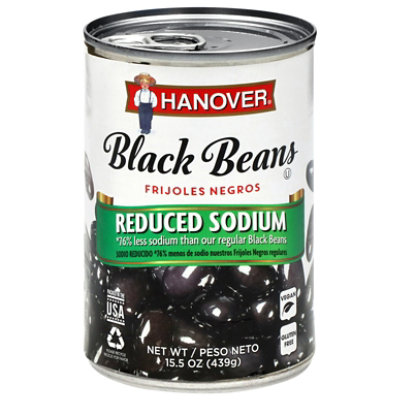 Hanover Reduced Sodium Black Beans - 15.5 OZ - Image 2