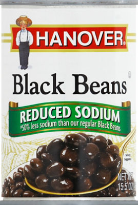 Hanover Reduced Sodium Black Beans - 15.5 OZ - Image 2