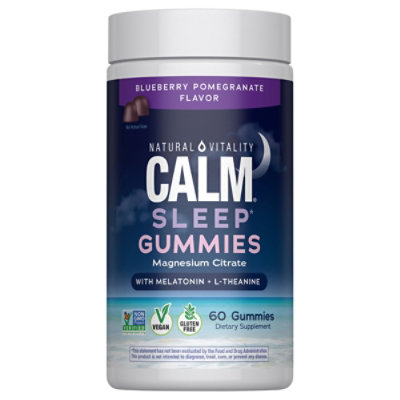 Natural Vitality Calm Magnesium Supplement Gummies 60 Count Safeway