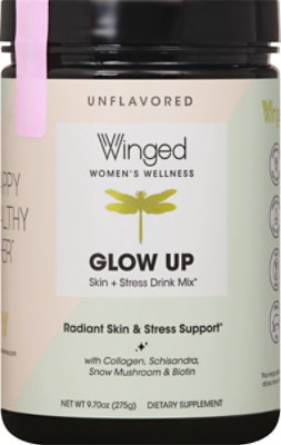 Winged Glow Up Skin + Stress Drink Mix - 9.7 Oz - Image 2