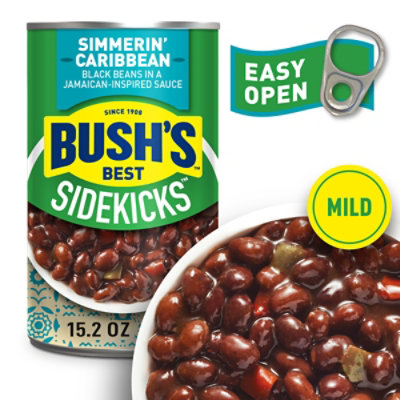 Bush's Simmerin Caribbean Black Beans - 15.2 Oz - Image 2