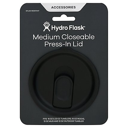 Hydro Flask M Closeable Prs In Lid Blk - EA - Image 1