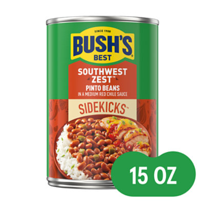 Bush's Southwest Zest Pinto Beans - 15 Oz - Image 1