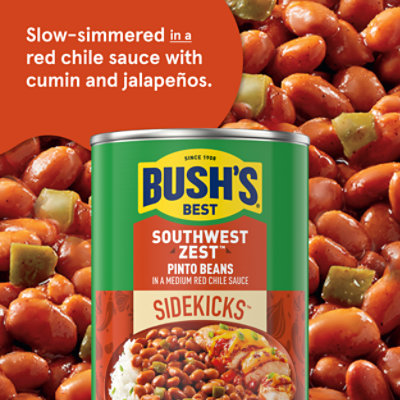 Bush's Southwest Zest Pinto Beans - 15 Oz - Image 2