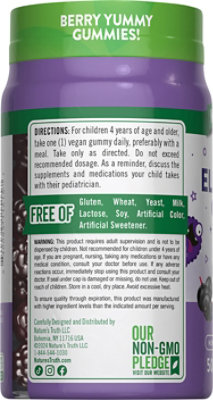 Natures Truth Just 4 Kids Black Elderberry + Vitamin C Zinc Gummies - 50 Count - Image 3