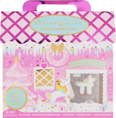 Magical Merryland Unicorn Gingerbread House - 28.4 OZ - Image 2