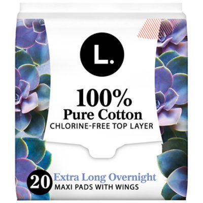 L. Chlorine Free Regular Absorbency Ultra Thin Pads - 42 Count - Safeway
