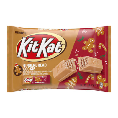 KIT KAT Miniatures Gingerbread Cookie Gingerbread Flavored Creme Wafer Candy Bars Bag - 8.4 Oz - Image 1