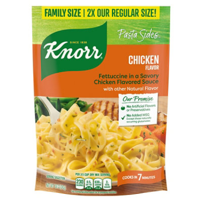 Knorr Fettuccini Savory Chichen Flavor Family Size Pouch - 8.6 OZ - Image 3