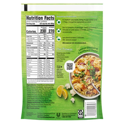 Knorr Fettuccini Savory Chichen Flavor Family Size Pouch - 8.6 OZ - Image 6