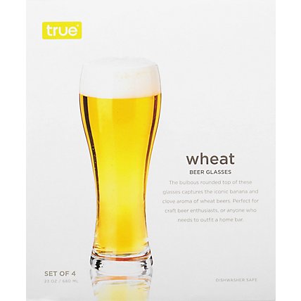 True Wheat Beer Glasses - 4CT - Image 4