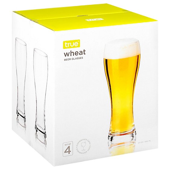 True Wheat Beer Glasses - 4CT