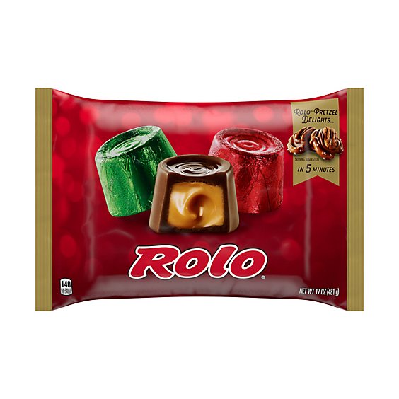 Rolo Creamy Caramels Wrapped In Rich Chocolate Candy Bag - 17 Oz