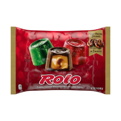 ROLO Rich Chocolate Caramels Christmas Candy Bag - 17 Oz - Image 1