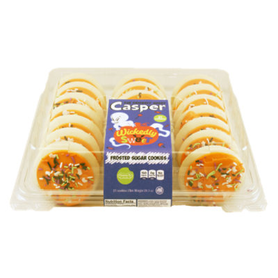 Casper The Friendly Ghost Frosted Sugar Cookies 21 Count - 28.3 OZ