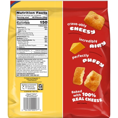 Cheez-It Puffd Cheesy Baked Snacks Double Cheese Puffed Snack Crackers - 5.75 Oz - Image 8