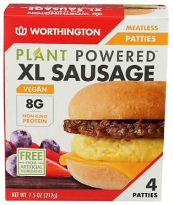 Worthington Sausage Patties Xl - 7.5 OZ