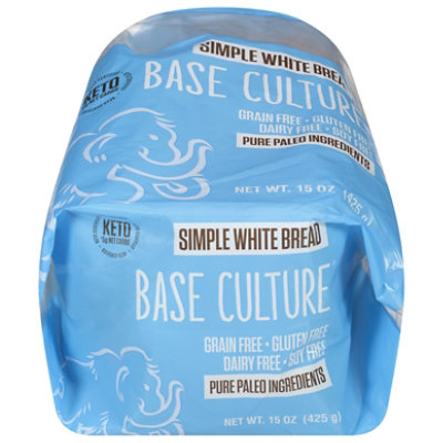 Base Culture Bread White Frozen - 15 OZ