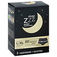 Always Zzz Overnight Period Undwr Lg - 3 CT - Image 1