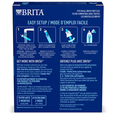 Brita BPA Free Premium Water Bottle Replacement Filters - 3 Count - Image 2