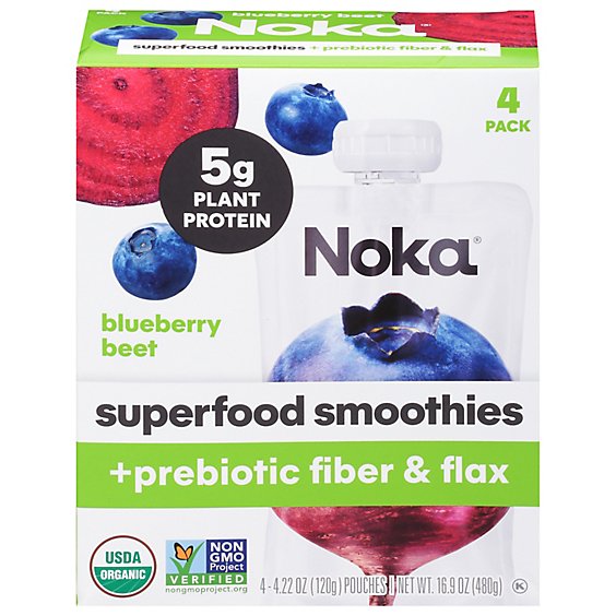 Noka Smoothie Blueberry Beet - 4 CT