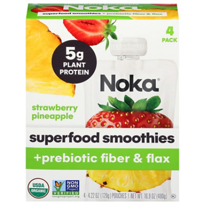 Noka Smoothie Strawberry Pineapple - 4 CT