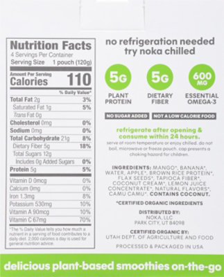 Noka Smoothie Mango Coconut - 4 CT - Image 5