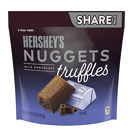 Hersheys Milk Chocolate Nuggets Truffles Share Pack Stand Up Bag - EA - Image 2