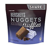 Hersheys Milk Chocolate Nuggets Truffles Share Pack Stand Up Bag - EA