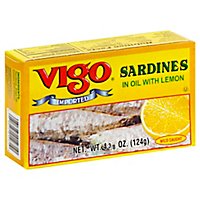 Vigo Sardine Lemon - 4.37 OZ - Image 1