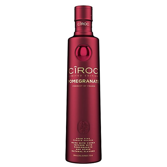 Ciroc Pomegranate Limited Edition Infused with Natural Flavors Vodka - 750 Ml