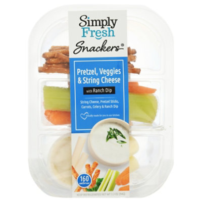 Simply Fresh Snackers Pretzel Veggies & String Cheese - 3.3 OZ - Image 3