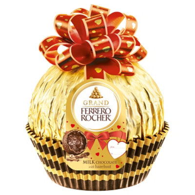 Grand Ferrero Rocher Gourmet Milk Chocolate Hazelnut Ornament Easter Chocolate Gift - 4.4 Oz - Image 3