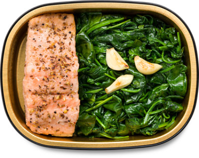 ReadyMeals Salmon with Sauteed Spinach - Each