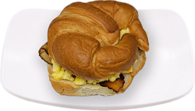 Sausage Cheese Breakfast Croissant Sandwich Hot - Each - Image 1