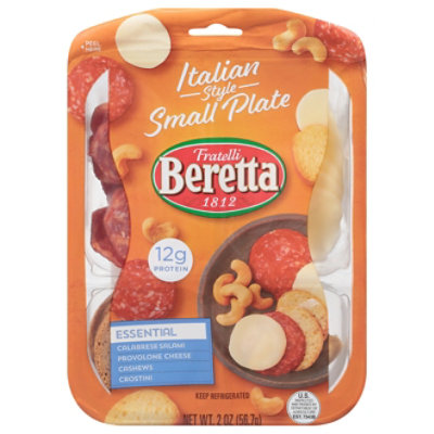 Beretta Small Plate Calabrese Salami Provolone Cheese Crostini - 2 OZ