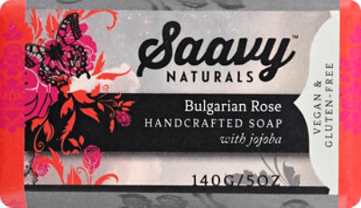 Saavy Naturals Bulgarian Rose Handcrafted Soap - 5 OZ - Image 2
