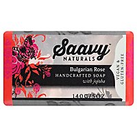 Saavy Naturals Bulgarian Rose Handcrafted Soap - 5 OZ - Image 1