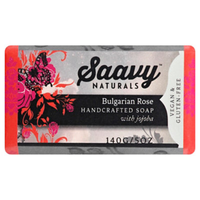 Saavy Naturals Bulgarian Rose Handcrafted Soap - 5 OZ - Image 1