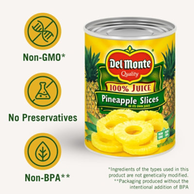 Del Monte Pineapple Slices In 100% Juice - 20 OZ - Image 4