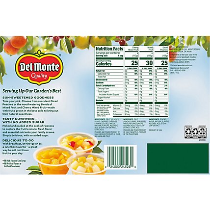 Del Monte Fruit Cup Snacks Family Pack 12 Count - 2.94 LB - Image 6